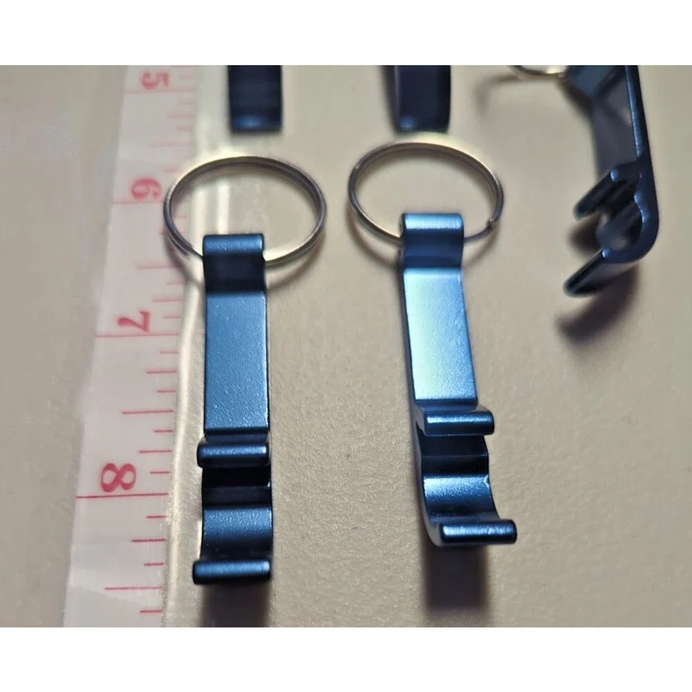 BOGO Free Modelo Especial 5‑Pack Blue Key Chain Bottle Openers, Solid Aluminum